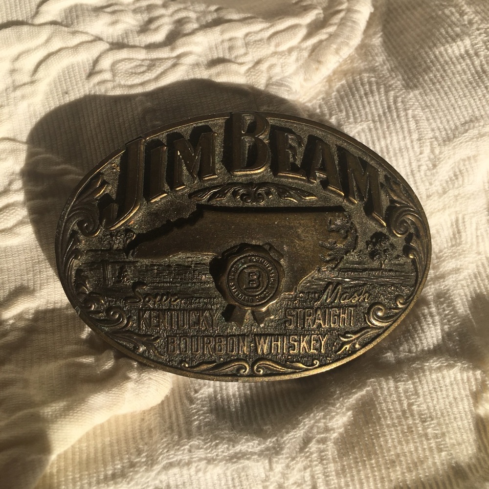 Jim Beam Belt Buckle Vintage 1993 Limited Edition